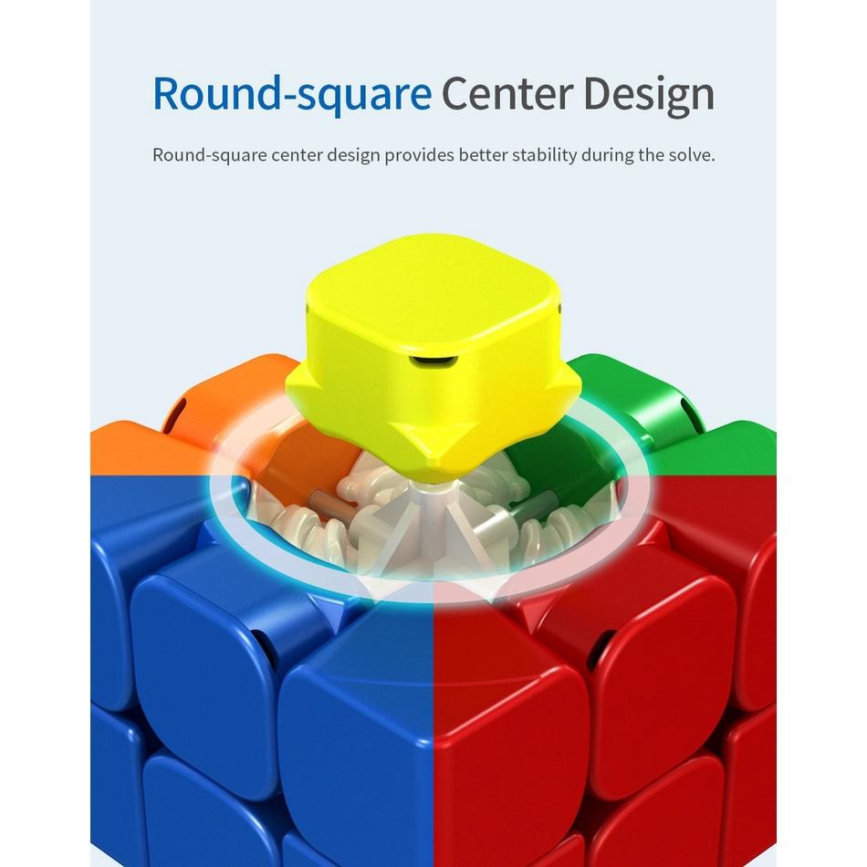 Профессиональный магнитный кубик 3x3 для соревнований в магнитных радужном и черном цветах