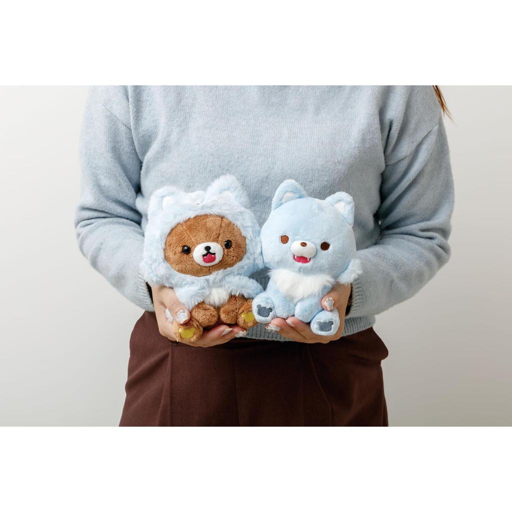 Плюшевая игрушка San-X Rilakkuma «Ночевка Аокога» Чаироикогума MO85501 В180×Ш130×Г100 мм