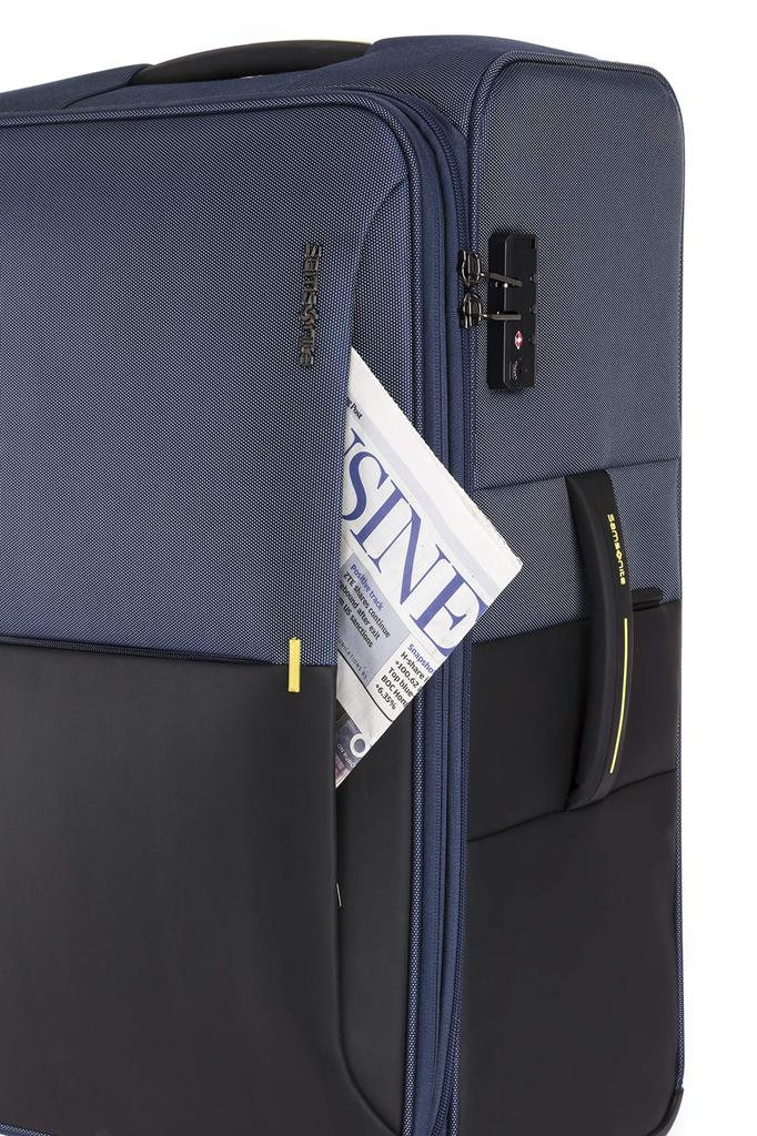 Чемодан-переноска STRARIUM Spinner 55 36 л 55 см Расширяемый размер S Можно брать с собой на борт ночью Мягкий чехол Легкий Гарантия включена 3 кг Темно-синий