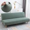 Folding Sofa Bed Cover Elastic Armless Futon Sofa Cover Solid Color All -Inclusive Sofa Protector Home Decoration