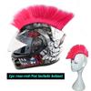 Mohawk Мотоциклетный шлем Косы Украшения Парики Для Шлема Петушиный Гребень Мотокросс Полное Лицо Мужской Шлем Декорации Волосы Косы Наклейки