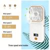 Portable USB Neck Fan: Foldable, Three-Speed, Long Battery Life, Digital Display - Ideal for Desktop and Outdoor Use.