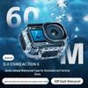 Магнитный водонепроницаемый чехол для DJI Action 6: 60-метровый глубоководный защитный чехол с вертикальным и горизонтальным быстросъемным креплением