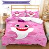 3pcs Shark Bedding Set Duvet Cover Closure Includes 1 Duvet Cover & 2 Pillowcases, Soft and Comfortable for All Seasons.