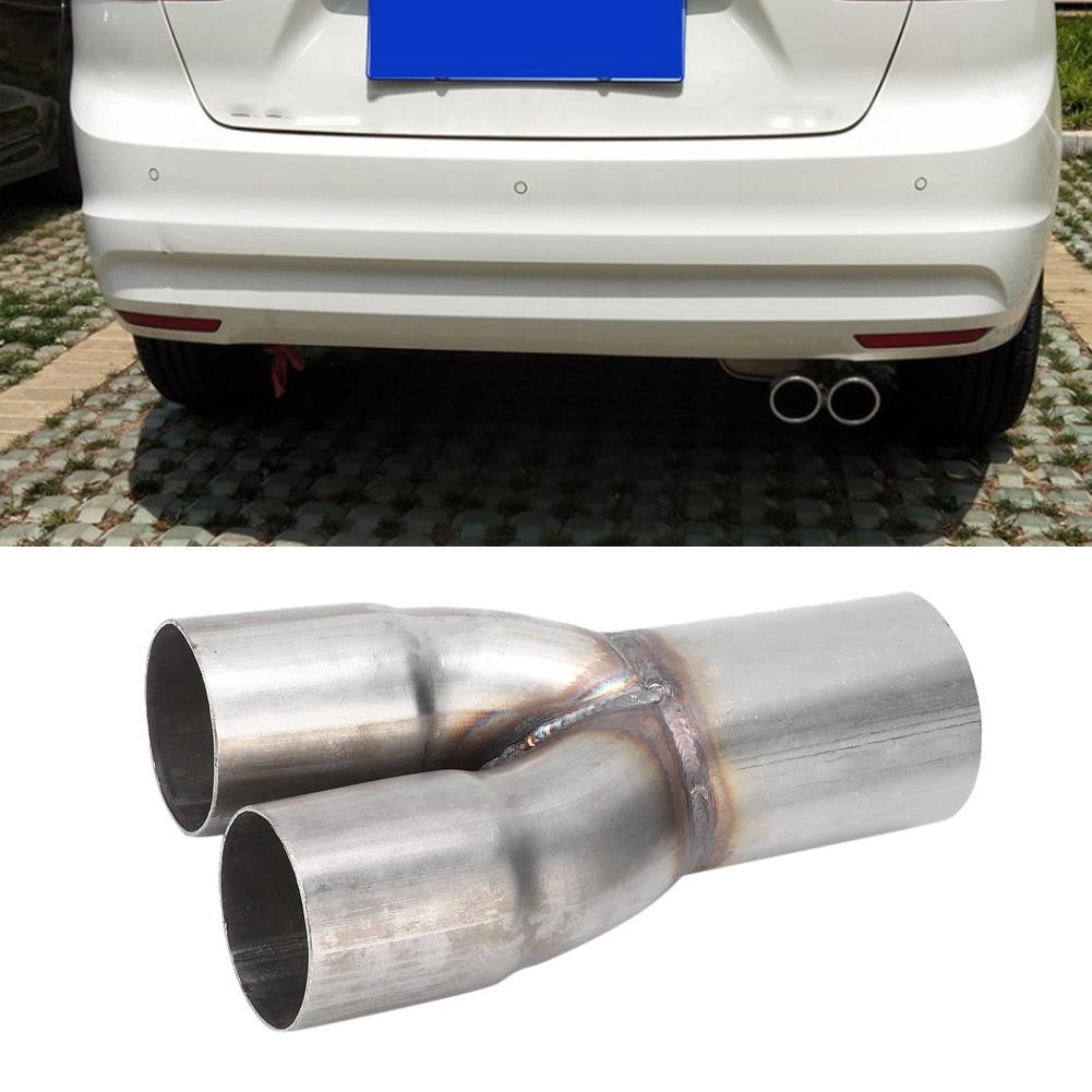 Коллектор выхлопной трубы из нержавеющей стали 2 дюйма, двойной вход, одинарный выход 2,5 дюйма