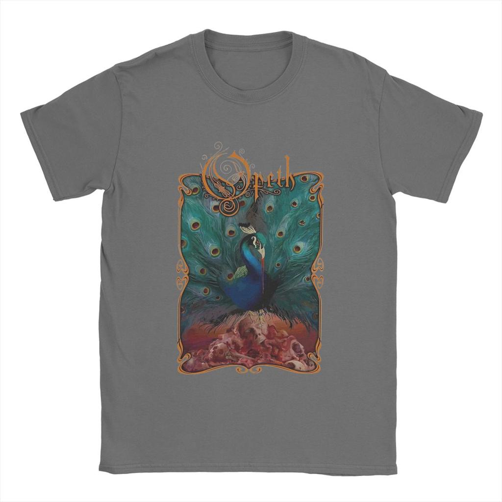 Opeths Logo Death Metal Band T-Shirts for Men Vintage music album Funny 100% Cotton Tees Crew Neck Short Sleeve T Shirt Adult