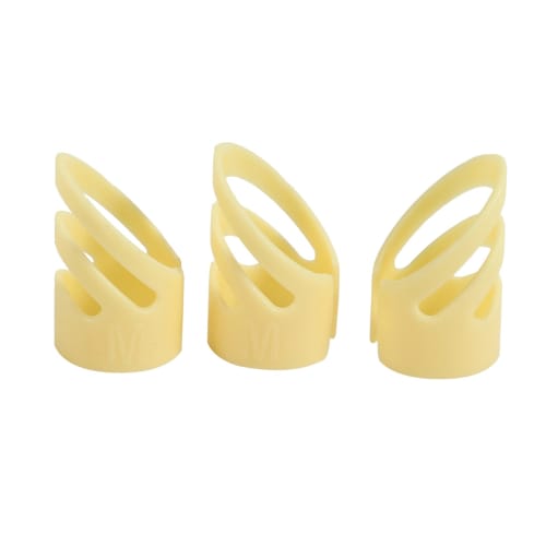 Oikabio 3-Piece Guitar Picks, Index Finger Picks for Electric Guitar and Ukulele, Alaska Picks, Guitar and String Instrument Accessories, Medium