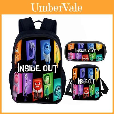 Школьный рюкзак Inside Out 16 дюймов, набор, полиэстер, для детей и подростков