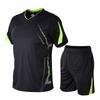 Men's Casual Sportswear Summer Fitness Short-sleeved T-shirt Quick-drying Clothes Running Loose Two-piece Set