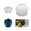 1 шт. Силиконовые формы для банок, формы для банок из смолы с крышкой, эпоксидные формы для самодельных коробок для хранения ювелирных изделий, подсвечников, контейнеров для конфет, литья подарков из эпоксидной смолы