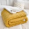 Fleece Plaid Blanket Thick Wool Blankets Duvet Cover Double Sided Sofa Bed Cover Soft Warm Winter Throw Bedspread Blanket Bedding