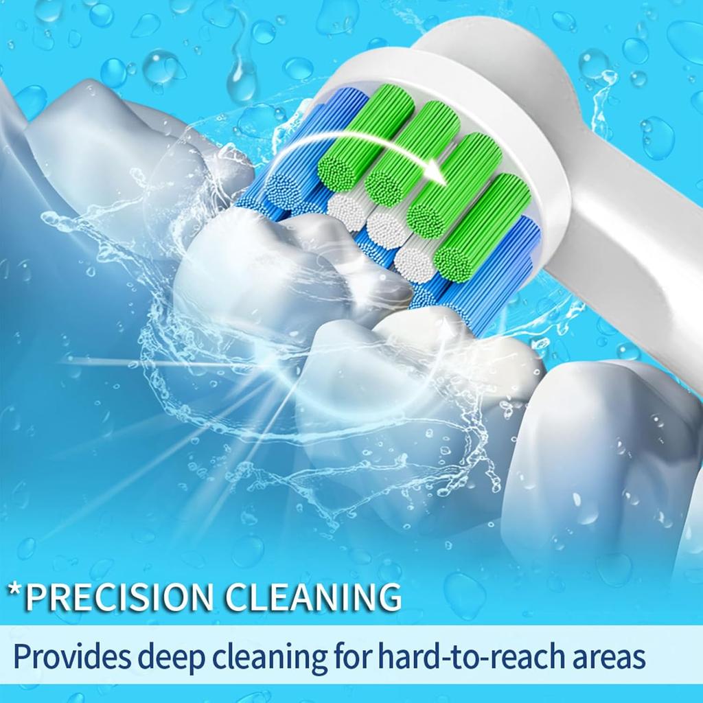 Toothbrush Heads Compatible with Oral B, 20 Pack Professional Electric Brush Heads for Oral B Replacement Head