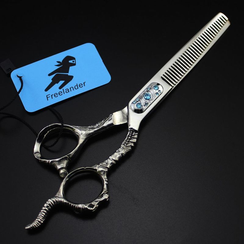 Freelander 6 Inch Hair Scissors Professional Hairdressing Scissors Barber Thinning Scissor Hairdresser Haircut Shears