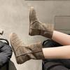 Retro Hollow Net Boots, Hole Shoes, Leather Boots Are Popular 2025 New Summer Breathable and Versatile Flat-bottomed Roman Cool Boots