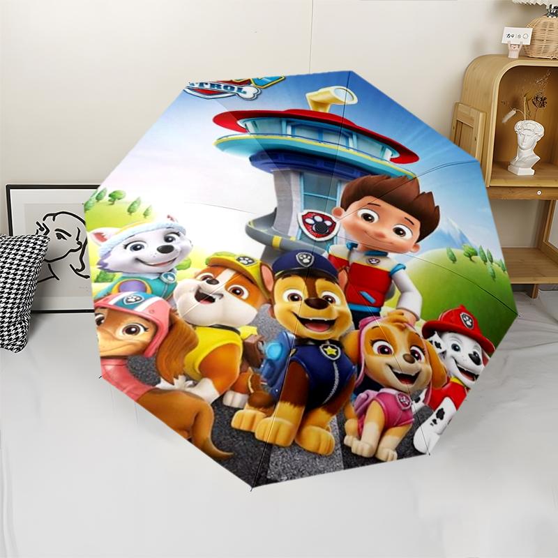 PAW Patrol Theme Automatic Umbrella, Lightweight & Portable, 8 Rib, Perfect for Outdoor Travel, Birthdays, Christmas, Gifts.