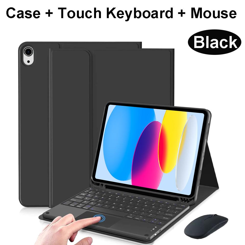 Case for iPad A16 11 Inch A3355 A3356 A3354,Bluetooth Keyboard cover for iPad 10th 10.9 Inch A2696 A2757 A2777 A3162