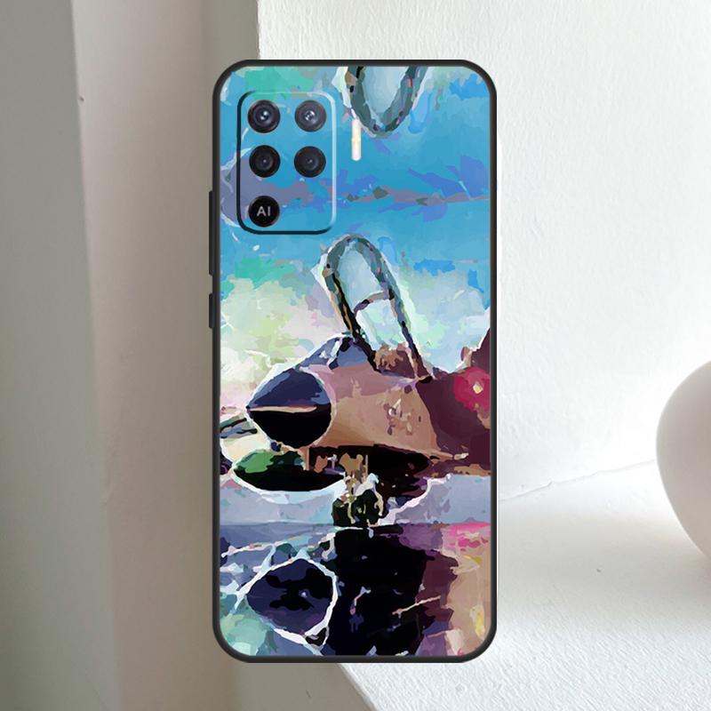 Чехол для телефона OPPO A74 A54 A94 A17 A57 A15 A16 A76 A96 A18 A38 A58 A78 A98 A40 A60 A80 A5 A6 Pro с изображением самолета, вертолета, пилота