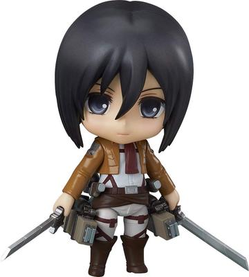 Nendoroid Attack on Titan Микаса Акерман Немасштабная подвижная фигурка из ABS и ПВХ, окрашенная Вторичная перепродажа