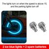 2Pcs Seven-Color Flashing Wheel Valve Lights Vibration Activated Spoke Flash Lights  Night Riding