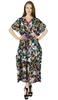 Women Long Classic Cotton Kaftan Sleep Maxi Gown Caftan Floral Coverup