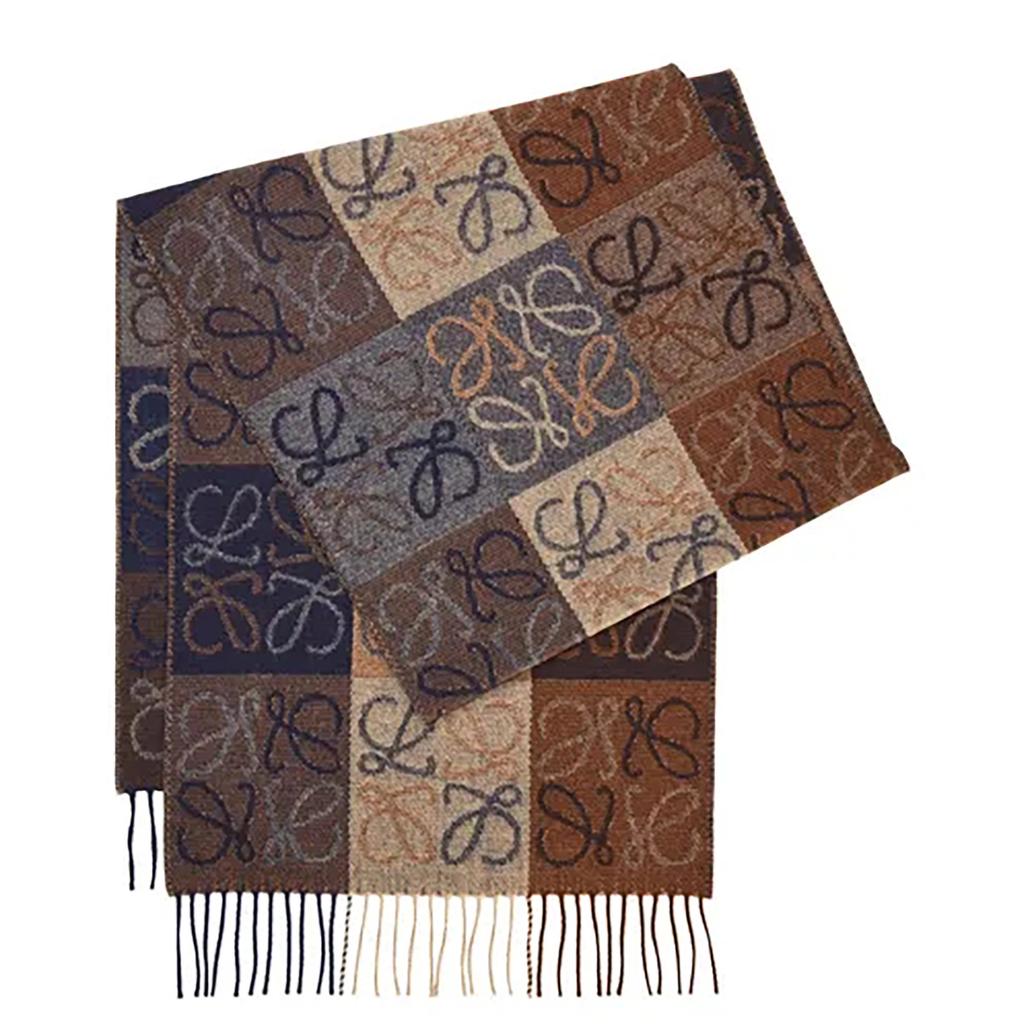 Scarf Women's Korean Diamond Imitation Cashmere Autumn And Winter Warm Neck Fashion Versatile Long Shawl