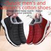 Winter Cotton Shoes for Middle-aged and Elderly Women, Unisex Style, Windproof and Velvet, Traditional Beijing Cloth Shoes, Thick and Warm Snow Boots.