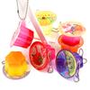1 Piece Charm Summer Fruit Pudding Keychain Pendant Japanese Style Miniature Jelly Keyring Creative Cute Decorative Gift