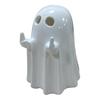 Resin Light-up Ghost Halloween Decor Little White Ghost Figurine Cute Glowing Ghost Statue for Home Table Tiered Tray Decor