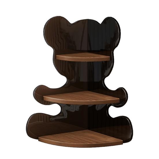 Угловая полка-подставка для чашек 3-ярусный деревянный кухонный органайзер для кружек, кофейных чашек, экономящая место настольная стойка для хранения для столешницы