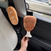 Original Cute Baguette Plush Car Seatbelt Shoulder Protector Anti-Wear Anti-Slip Decorative Accessory