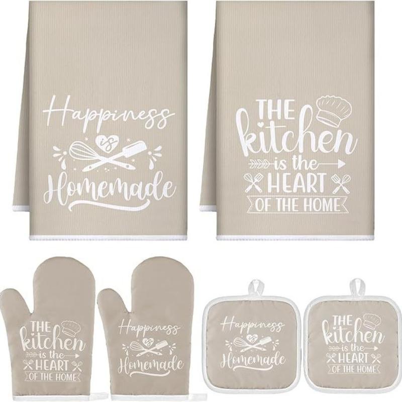 Хлопковые Утолщенные Духовые Изолированные Перчатки Изолированная Подставка Утолщенное Впитывающее Кухонное Полотенце Кухонный Набор для Выпечки