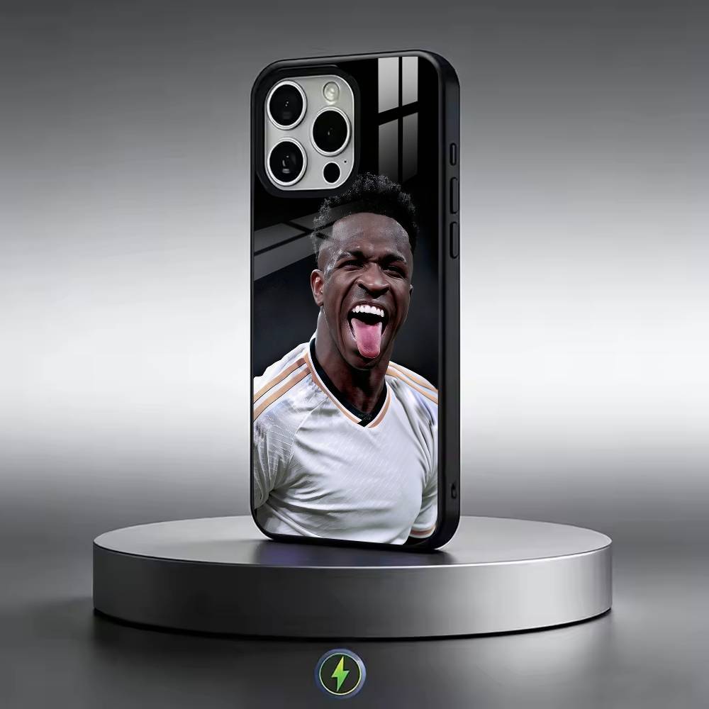 Футбольный Для V-Винисиус Жуниор Чехол для телефона для iPhone17,16,15,14,13,12,11 Plus,Pro Магнитный с Magsafe Беспроводная зарядка