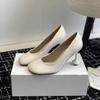Fashion Simple Temperament, Shallow Mouth Single Shoe for Women, 2025 Summer New Round Toe Mary Jane High Heels