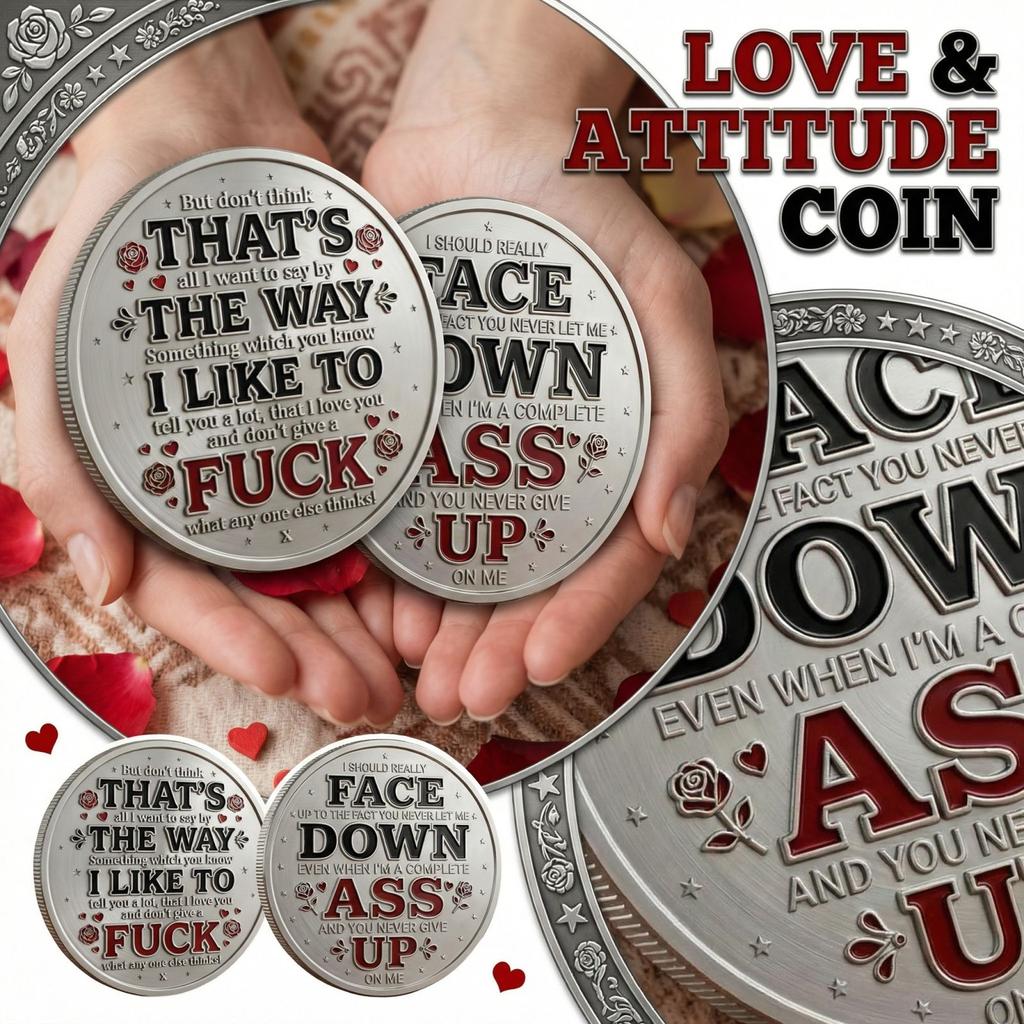 CreativeCoin Металлическая плоская памятная монета с лицевой и оборотной стороной