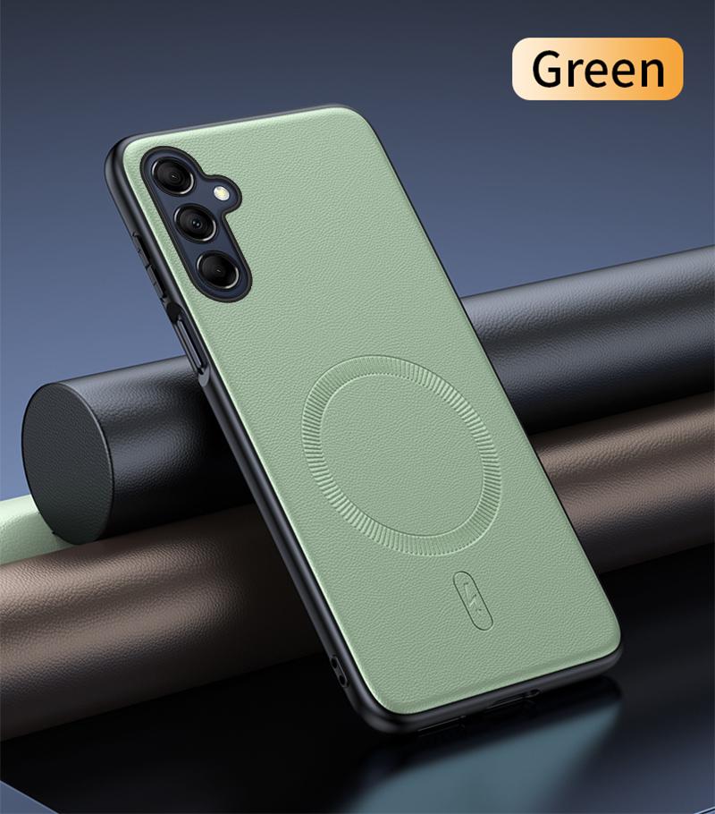 Для Samsung S23 FE Чехол Магнитная Кожаная Защитная Крышка Для Samsung S23 FE Защита от Отпечатков Пальцев Нескользящий ПК+ТПУ
