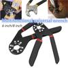 6/8inch Multifunctional Universal Adjustable Wrench Manual Hex Torque Wrench Mechanical Workshop Tools Repair Disassembly Tools