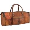 Bag Leather Unisex Big Travel Men Gym Luggage Duffel Overnight Duffle S Vintage