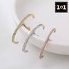 [1+1] Surgical Piercing Cubic Half Ring 3 Types, Choose 1, Sell One Side