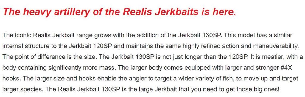 DUO Realis Jerkbait 130SP Suspend Lure ACCZ049 (4034)