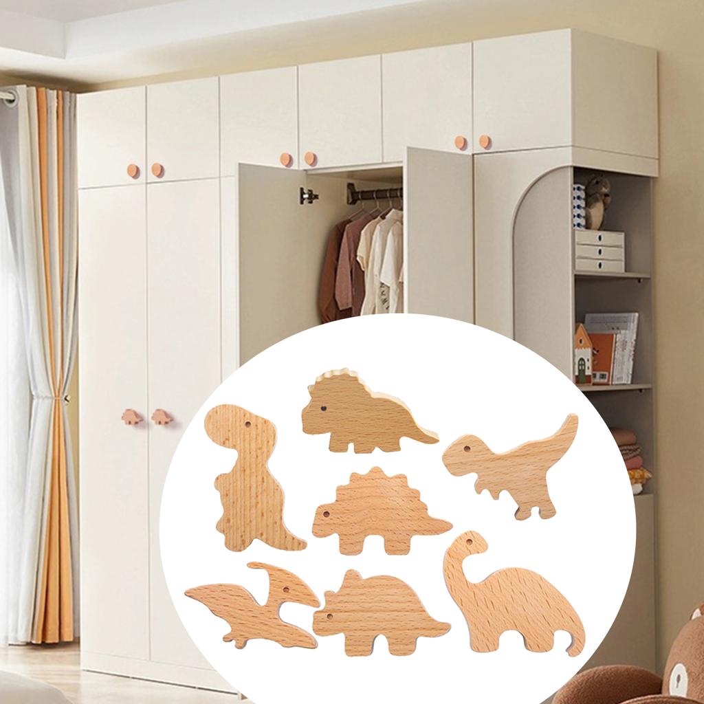 2 шт. Ручка для дверцы шкафа Прочный деревянный крючок в виде животного Рейлинг для подвешивания сумок, шляп, ключей, Принадлежности для организации дома