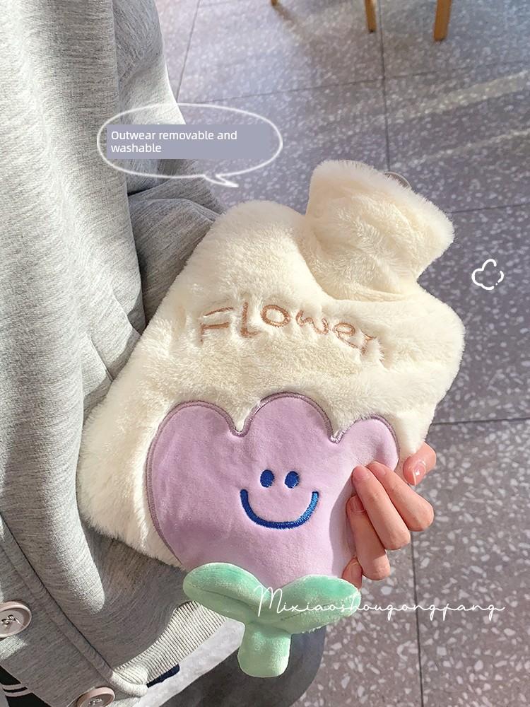 Water Injection Cute Stuffed Girls Warm Feet Thickened Hot Water Bag
