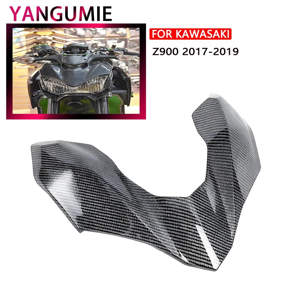 Suitable for Kawasaki Z900 2017-2019 modified motorcycle exterior headlight cover front small wing - enhances appearance