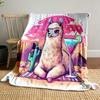 Llama Oasis Dreamscape print blanket soft and cozy perfect for the living room bed sofa or a nap,gift