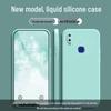 Чехол для телефона Vivo Z3i, однотонный, из жидкого силикона, полное покрытие, противоударный