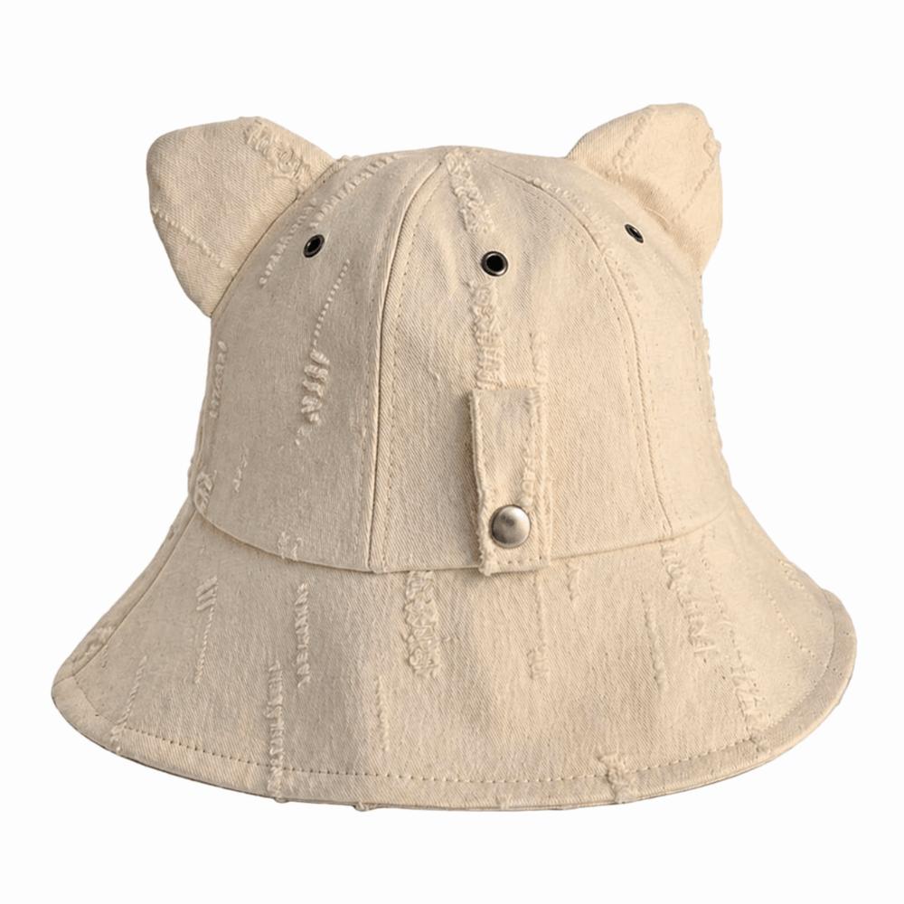 Cotton Cat Ears Hat Sun protection Sun Hat Fashion Fisherman Hat Women