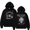 Майкл Джексон Король Поп-музыки MJ Подарок для фаната Толстовки Мужские Женские Классические Хип-хоп Поп-музыка Свитшоты Большого размера Унисекс Харадзюку высокое качество