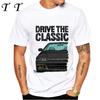 Управляй Классическим CRX JDM Civic Type R Футболка Новая Мужская С Коротким Рукавом Мальчик Повседневные Топы Легенда Японии Король Дрифта Белые Футболки