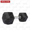 ART&LIVING Hex Rubber Coated Dumbbell Set