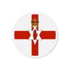 Aimant Rond - Multicolore - Drapeau Irlande Du Nord - 9 Cm - 50 Pièces - Résine Synthétique