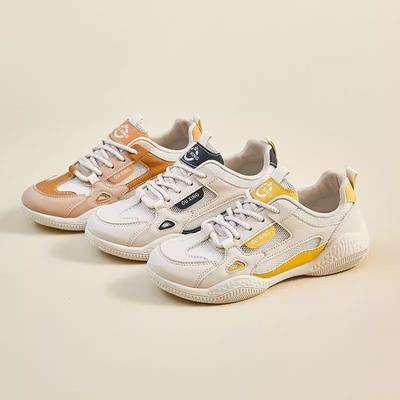 Осенне-зимняя женская обувь, женские кроссовки, белые кроссовки, низкие, с круглым носком, на шнуровке, повседневная обувь